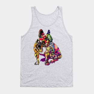 French bulldog in graffiti Tank Top